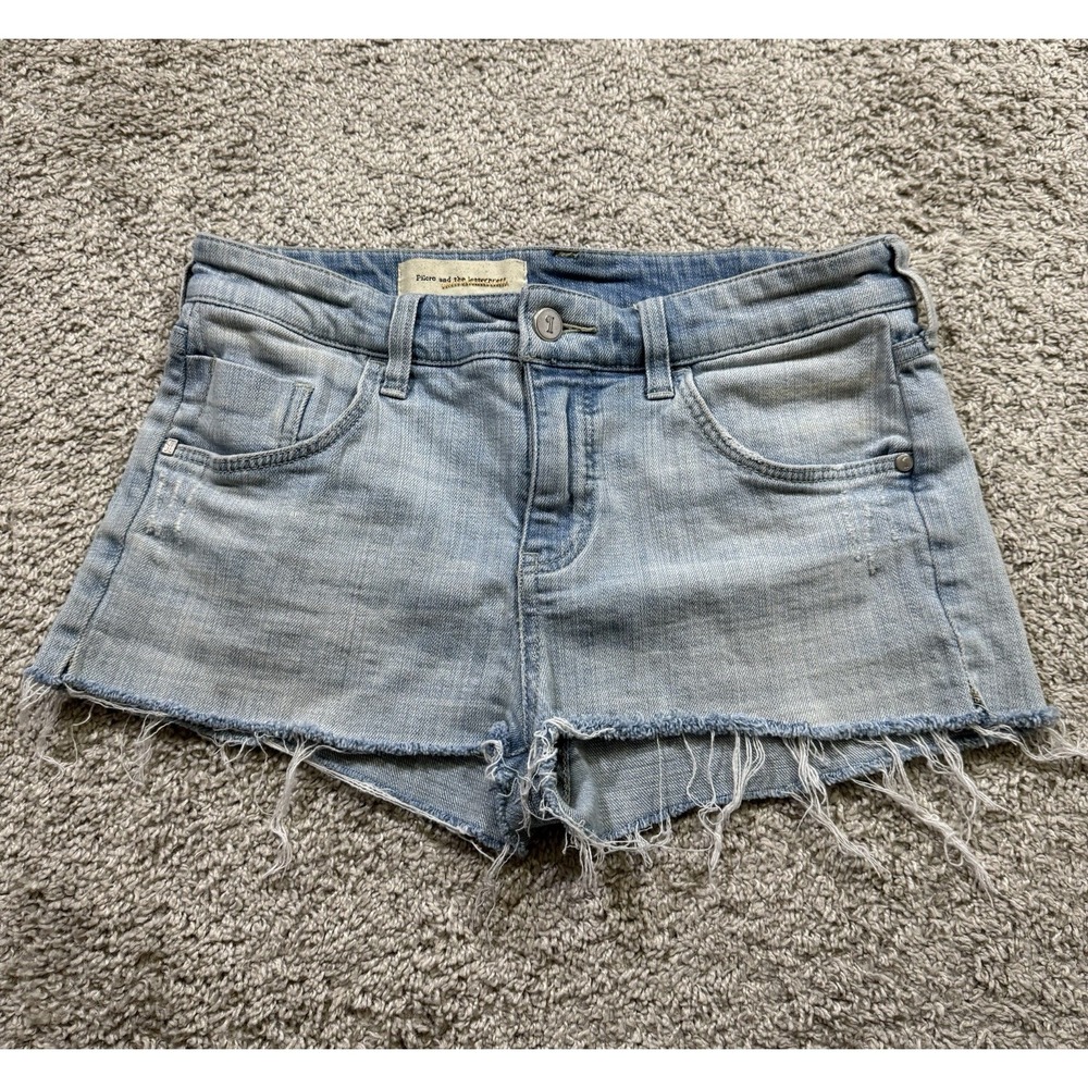 Pilcro And The Letterpress Denim Shorts Casual Y2K Mini Micro Chic Grunge 30"